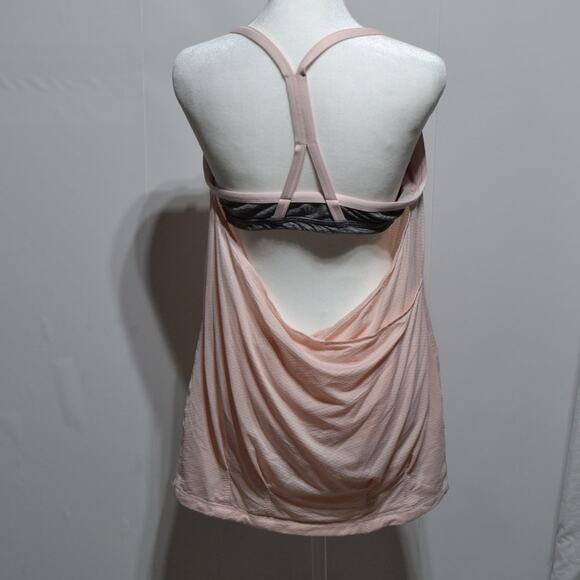 Lululemon CYB Athletic Pretty In Pink Tank Top with Built In Bra Size 10 - Picture 4 of 7